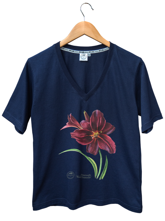 Black Emanuelle daylilies — premium t-shirt