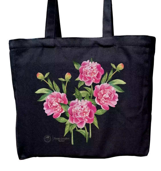 Chinese peony 'Sorbet' — premium cotton bag