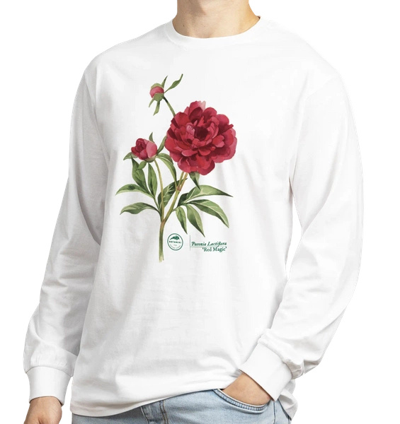 Chinese peony 'Red Magic' — long sleeve t-shirt