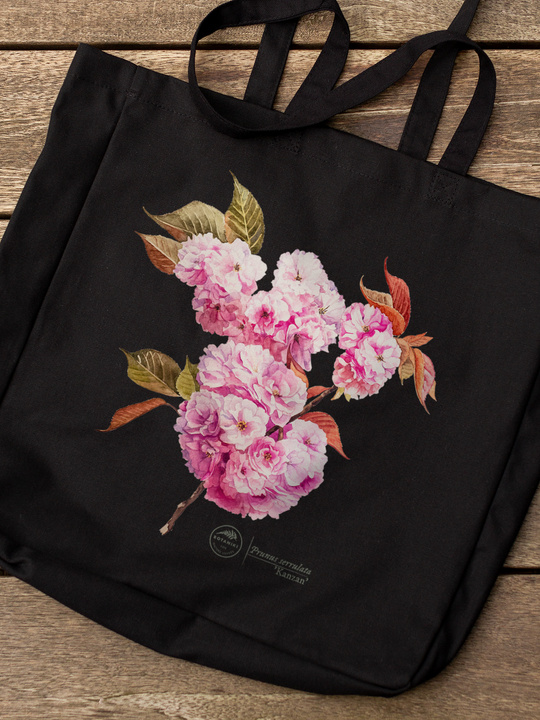 Cherry blossom 'Kanzan' — premium cotton bag