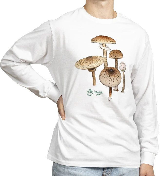 Parasol mushroom — long sleeve t-shirt