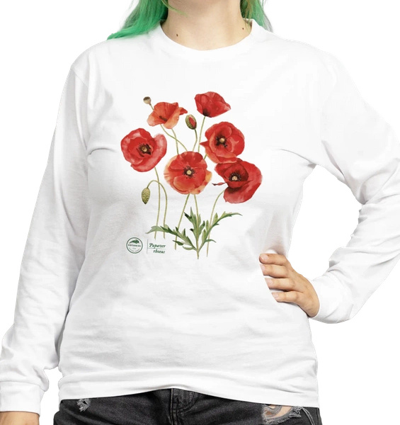 Common poppies — long sleeve t-shirt