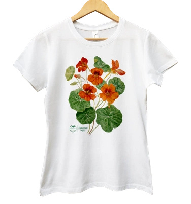 Garden nasturtiums — women's t-shirt