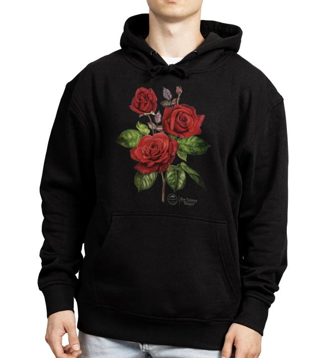Rose 'Crimson Bouquet' — hoodie