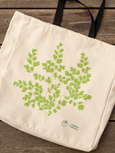 Maidenhair fern — premium cotton bag