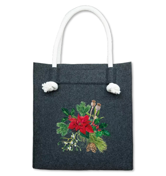 Winter bouquet — premium felt bag