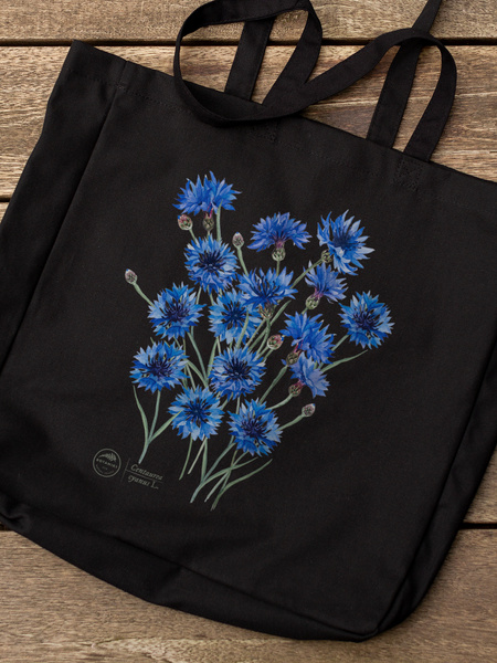 Cornflowers — premium cotton bag