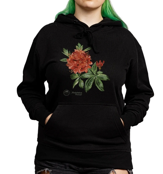 Rhododendron 'Fireball' — hoodie