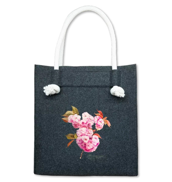 Cherry blossom 'Kanzan' — premium felt bag