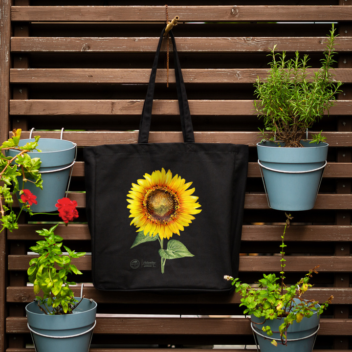 Common sunflower — premium cotton bag