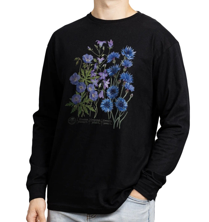 Blue meadow — long sleeve t-shirt unisex