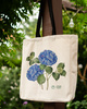 Hydrangea 'Jip Blue' — premium cotton bag