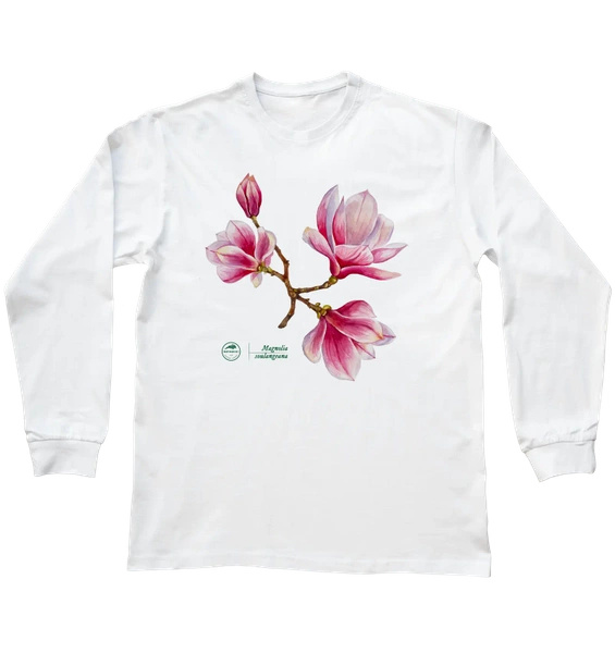 Saucer magnolia intermediate — long sleeve t-shirt