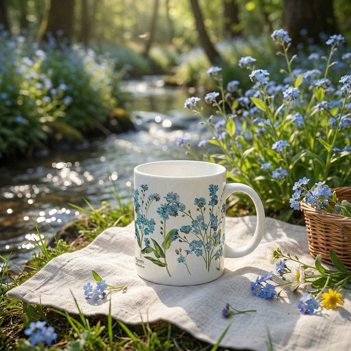 Forget-me-nots — classic mug