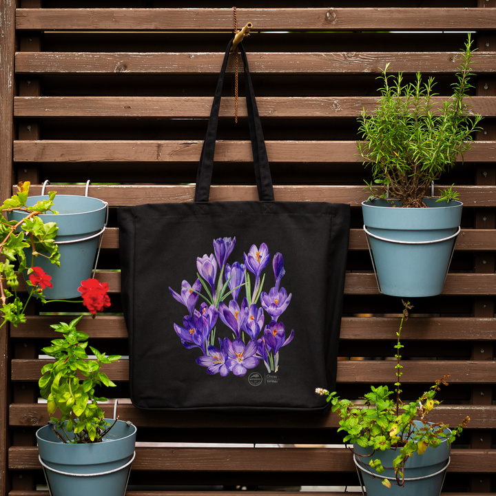 Spring crocus — premium cotton bag