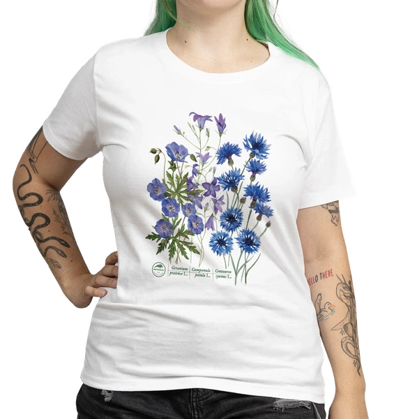 Blue meadow — women's t-shirt