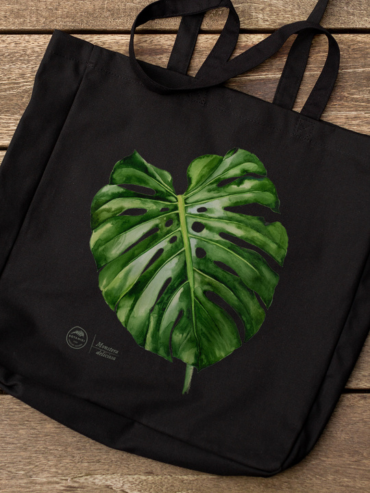 Swiss cheese plant — premium cotton bag