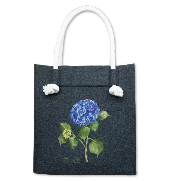 Hydrangea 'Jip Blue' — premium felt bag