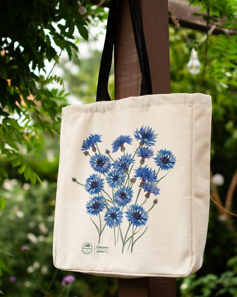 Cornflowers — premium cotton bag