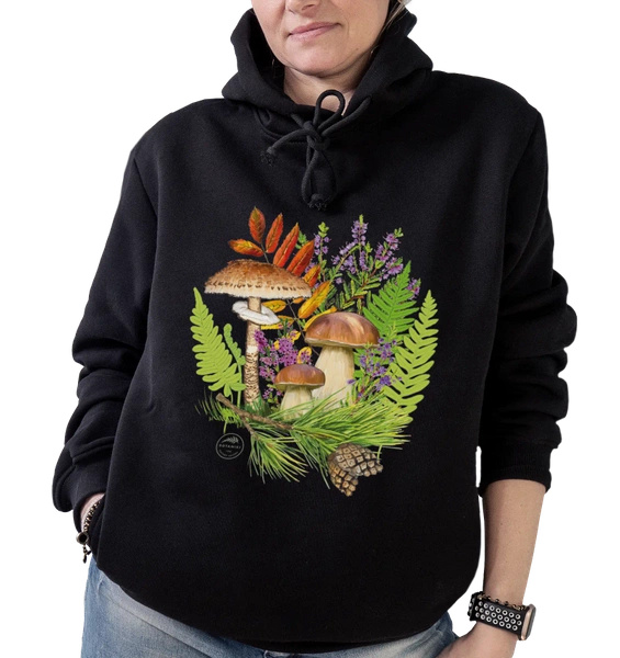 Autumn treasures of the woods — premium hoodie