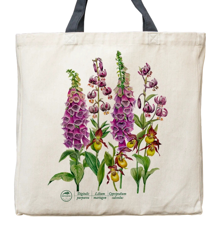 Forest flowers — premium cotton bag
