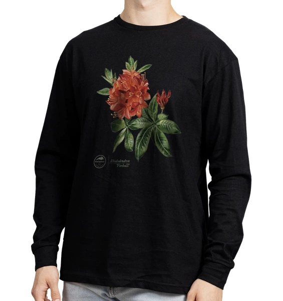 Rhododendron 'Fireball' — long sleeve t-shirt