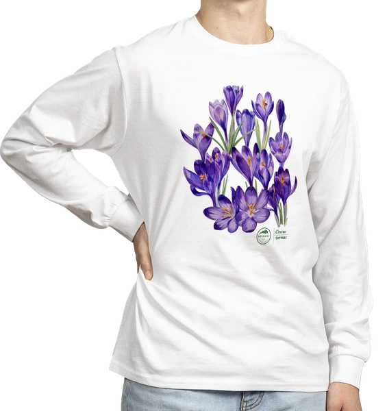 Spring crocus — long sleeve t-shirt