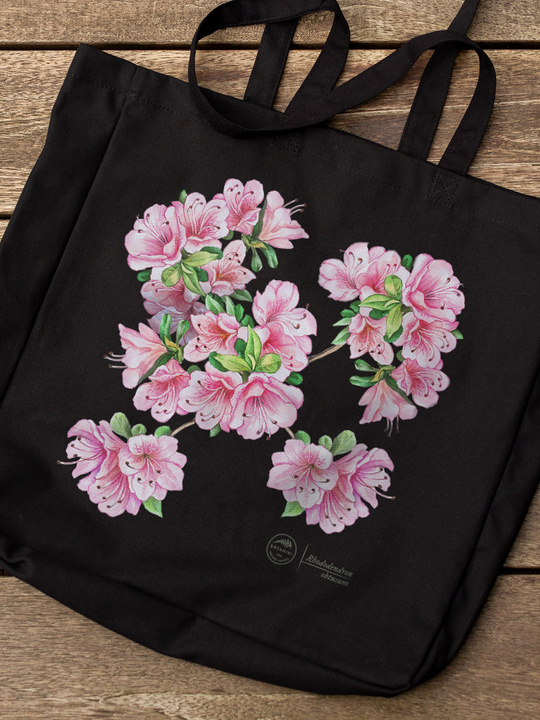 Common rhododendron — premium cotton bag
