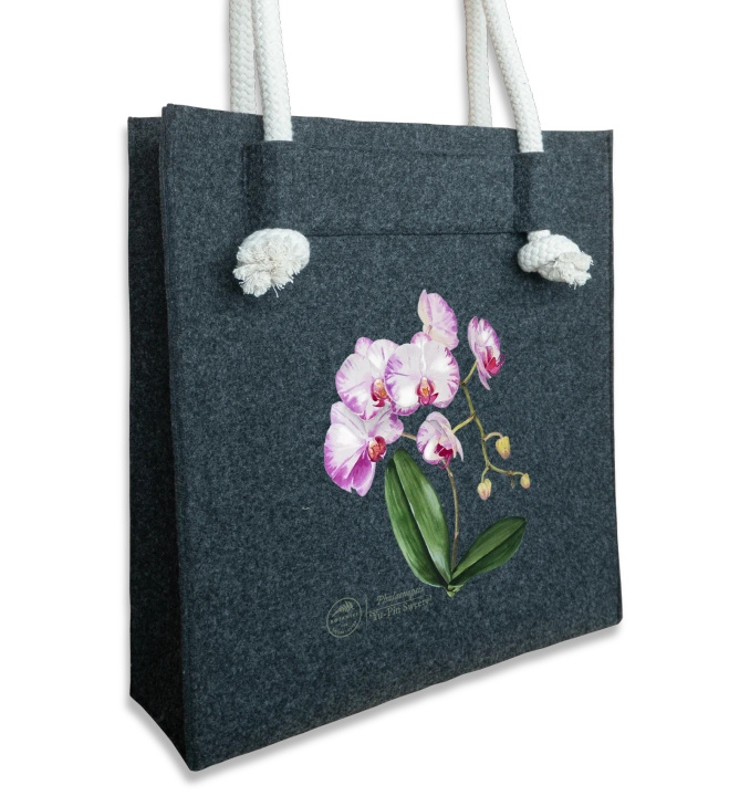 Orchid phalaenopsis — premium felt bag