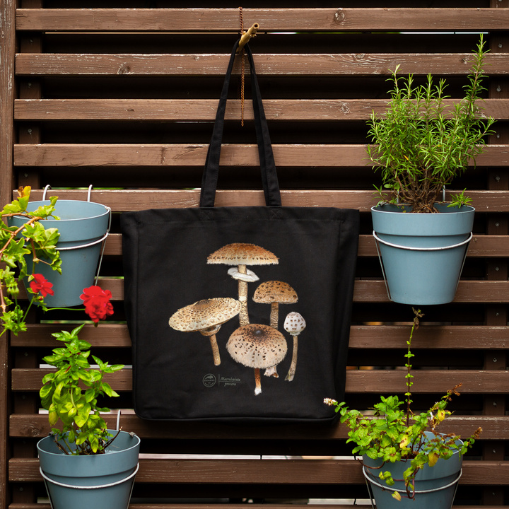Parasol mushroom — premium cotton bag