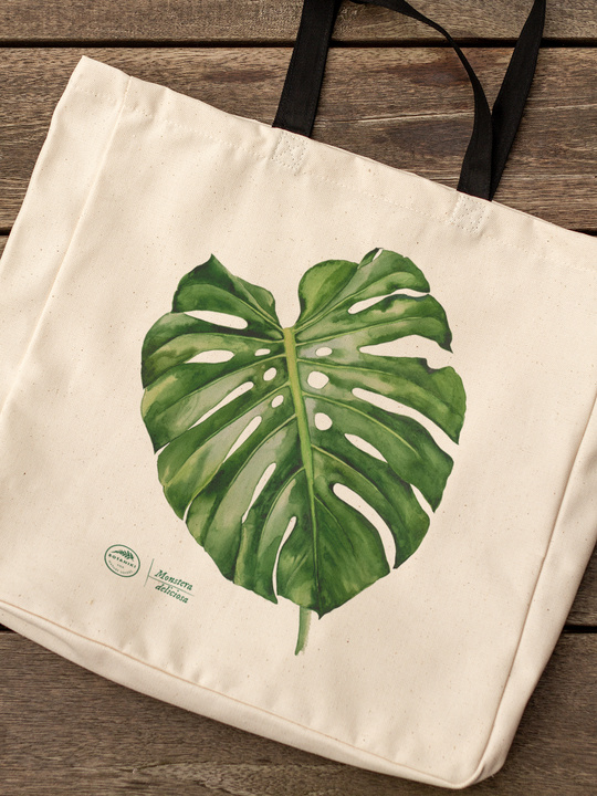 Swiss cheese plant — premium cotton bag