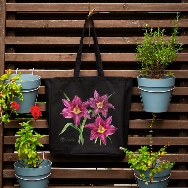 Daylilies 'Summer Wine' — premium cotton bag