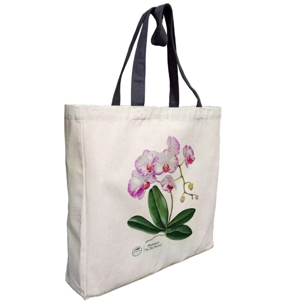 Orchid phalaenopsis — premium cotton bag