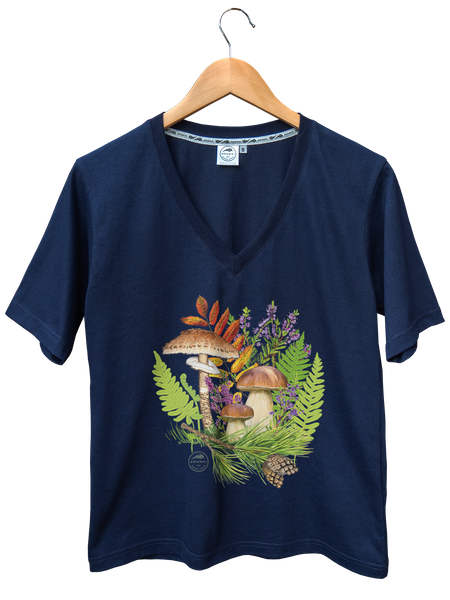 Autumn treasures of the woods — premium  t-shirt