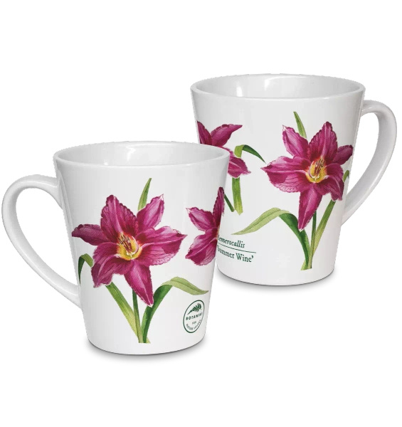 Daylilies 'Summer Wine' — latte mug