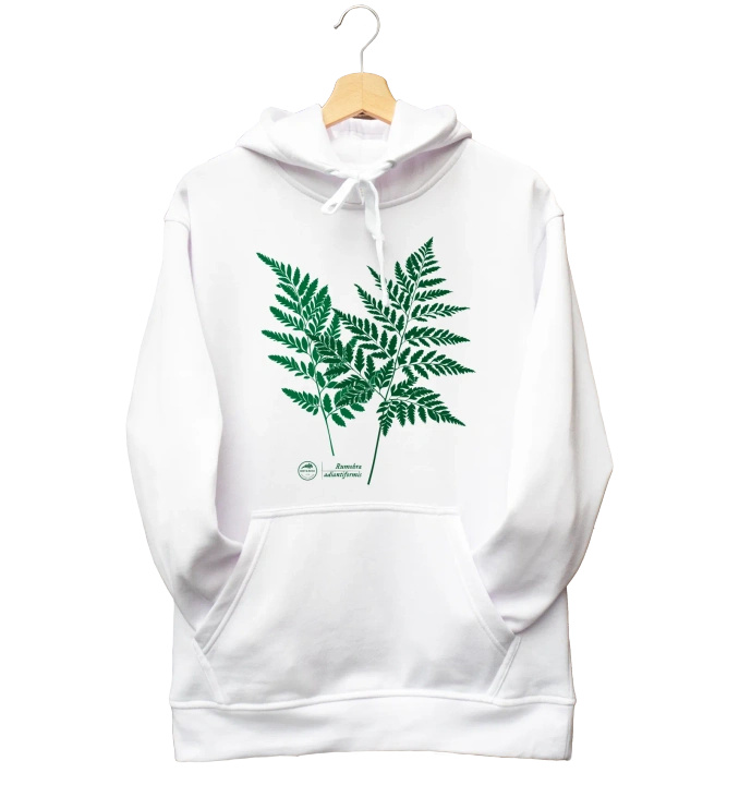 Leather fern — hoodie