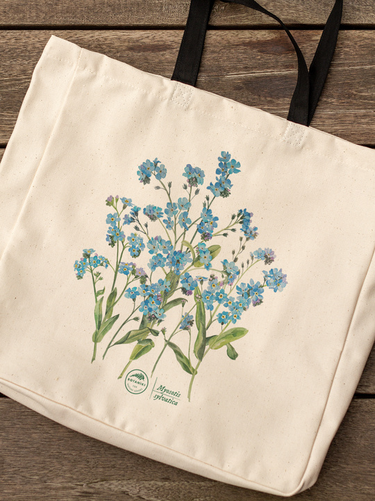 Forget-me-nots — premium cotton bag