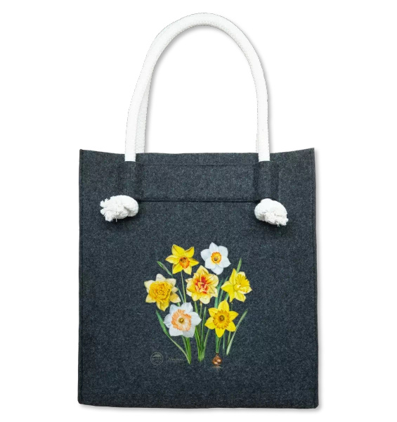 Daffodils — premium felt bag