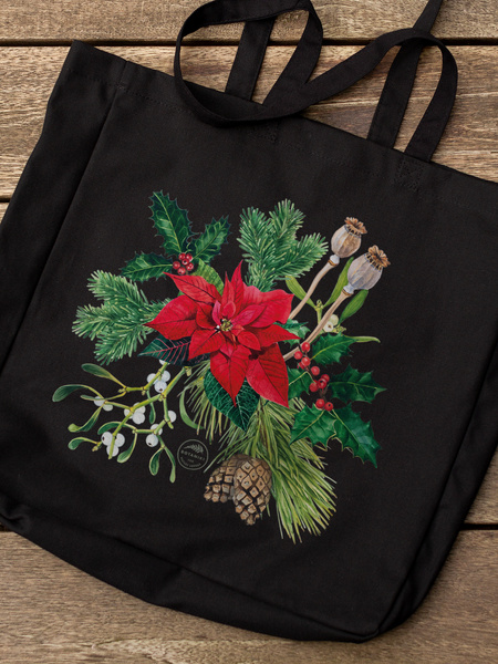 Winter bouquet — premium cotton bag