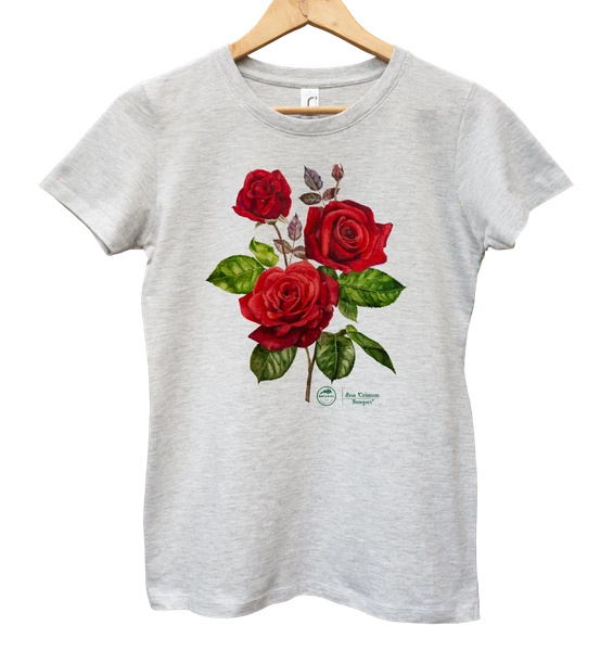 Rose 'Crimson Bouquet' — women's t-shirt