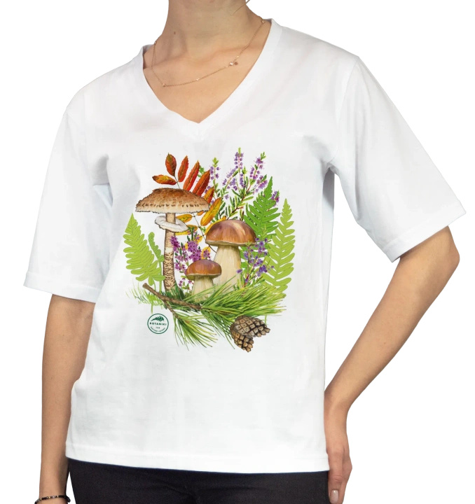 Autumn treasures of the woods — premium t-shirt