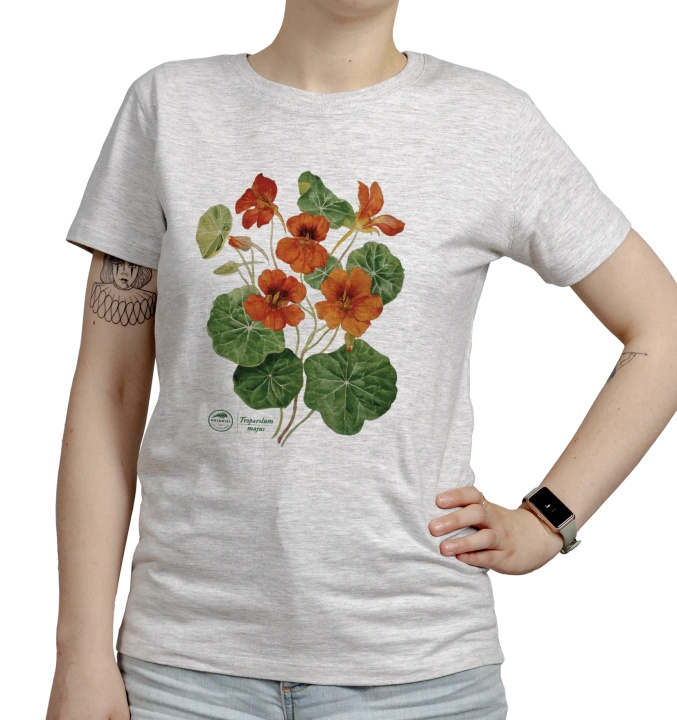 Garden nasturtiums — women's t-shirt