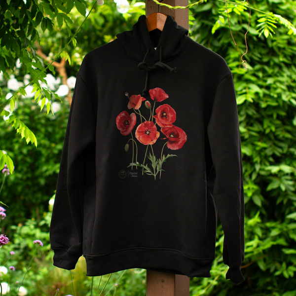 Common poppies — premium hoodie