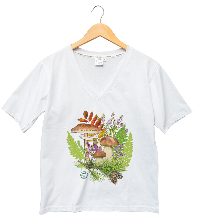 Autumn treasures of the woods — premium t-shirt