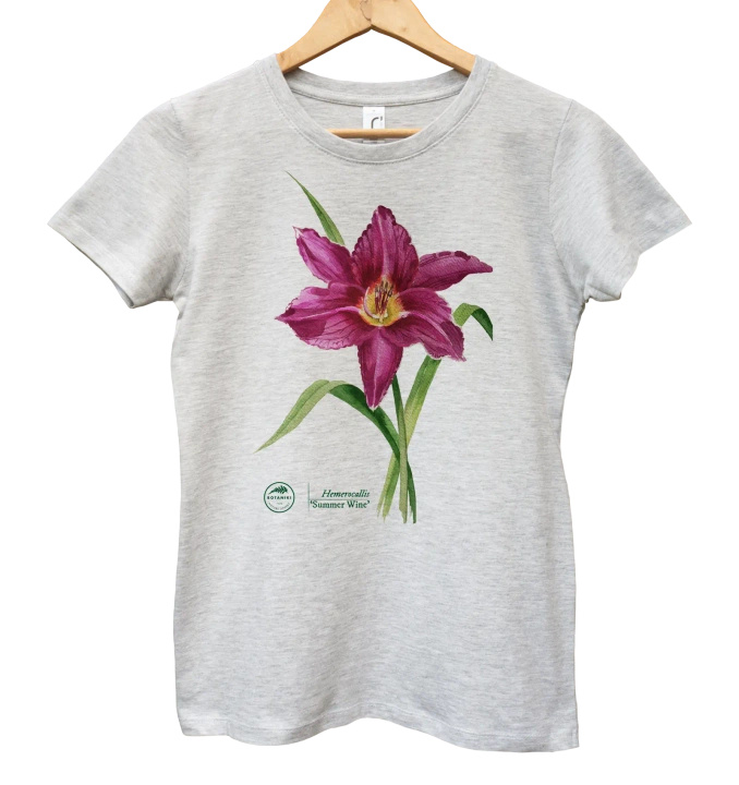 Summer Wine lily — women's daylily t-shirt