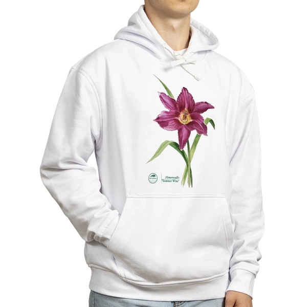 Daylilies 'Summer Wine'  — hoodie