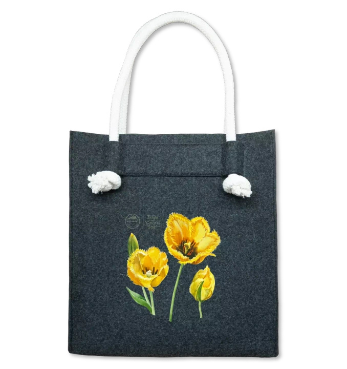 Tulip 'Crystal Star' — premium felt bag