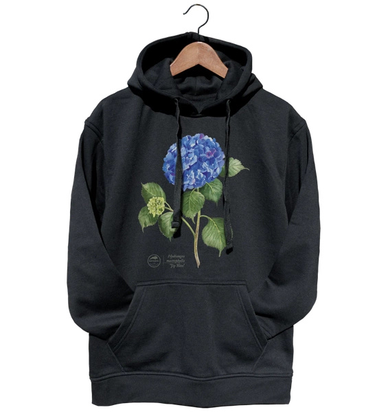 French hydrangea 'Jip Blue' — hoodie