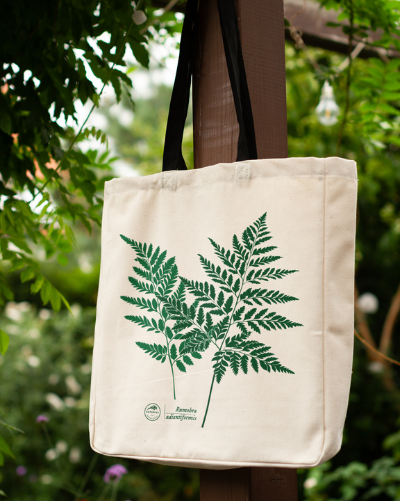 Leather fern — premium cotton bag