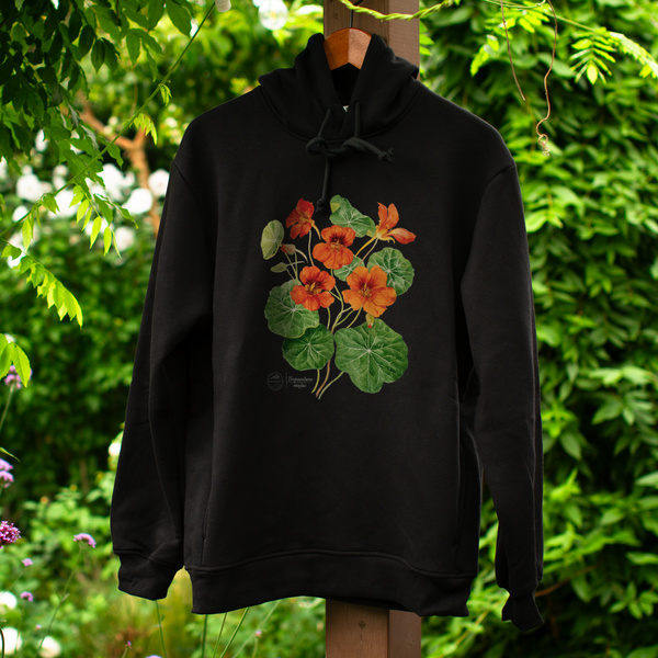 Garden nasturtiums — premium hoodie